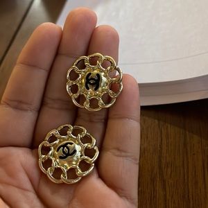 Chanel Costume Chain Stud Earrings